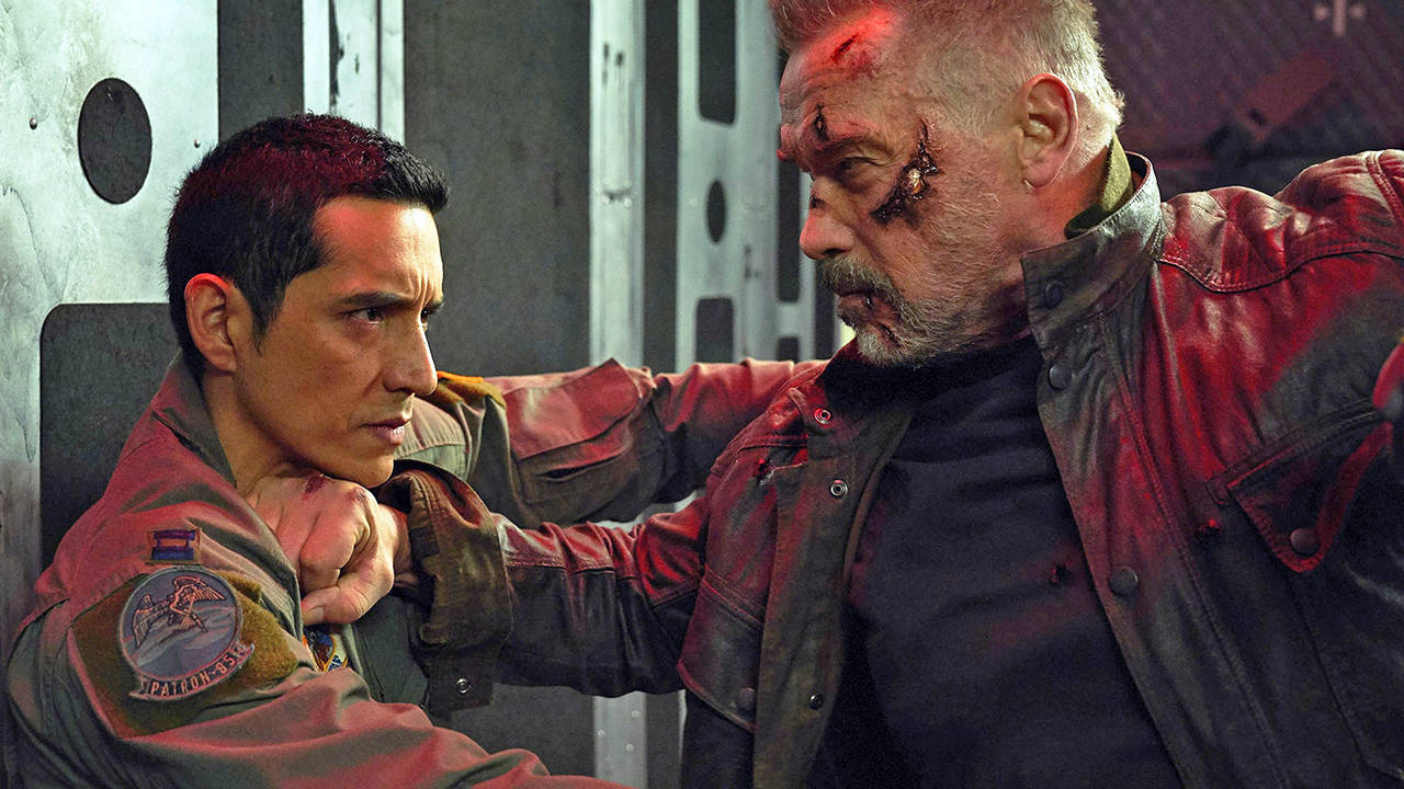 Kerry Brown | Paramount Pictures                                Arnold Schwarzenegger, right, and Gabriel Luna star in “Terminator: Dark Fate.”
