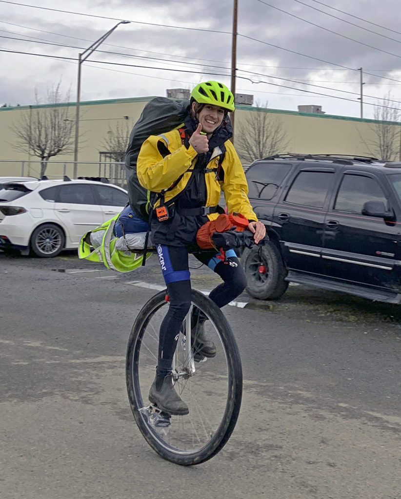 Birding enthusiast is traveling across the country on unicycle The Daily World