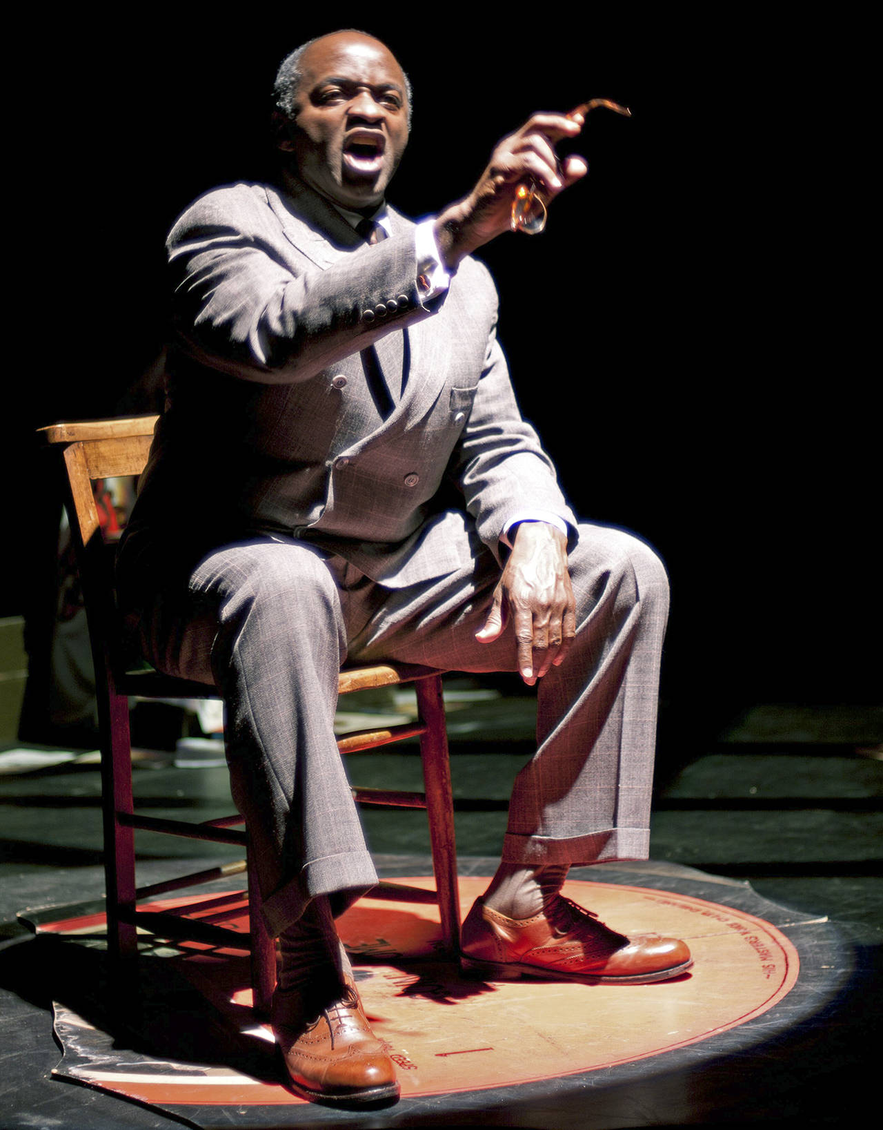 Actor, singer and writer Tayo Aluko will present his one-man show “Call Mr. Robeson” Saturday night at the Bishop Center. (Courtesy photo)