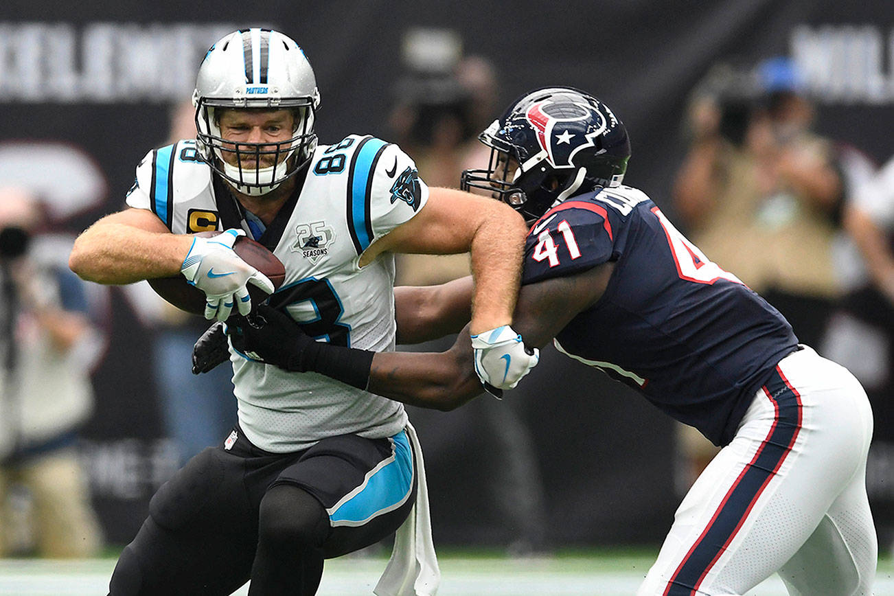 Former Carolina tight end Greg Olsen will visit the Seahawks as he searches for a new home