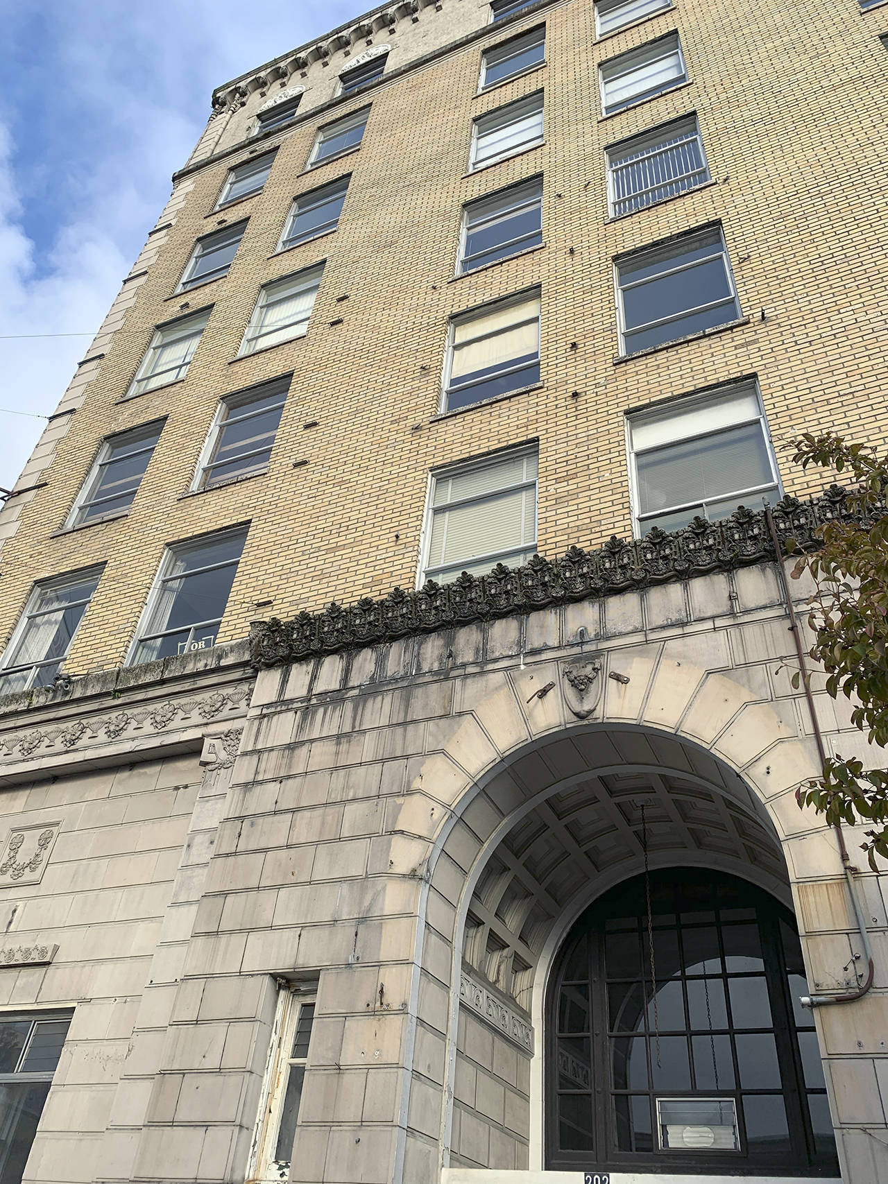 Kat Bryant | Grays Harbor News Group The Becker Building, at 200 E. Wishkah St., was purchased by Oregon real estate mogul Terry Emmertin in October for $675,000. The downtown office building with a penthouse is Aberdeen’s tallest, at seven stories.