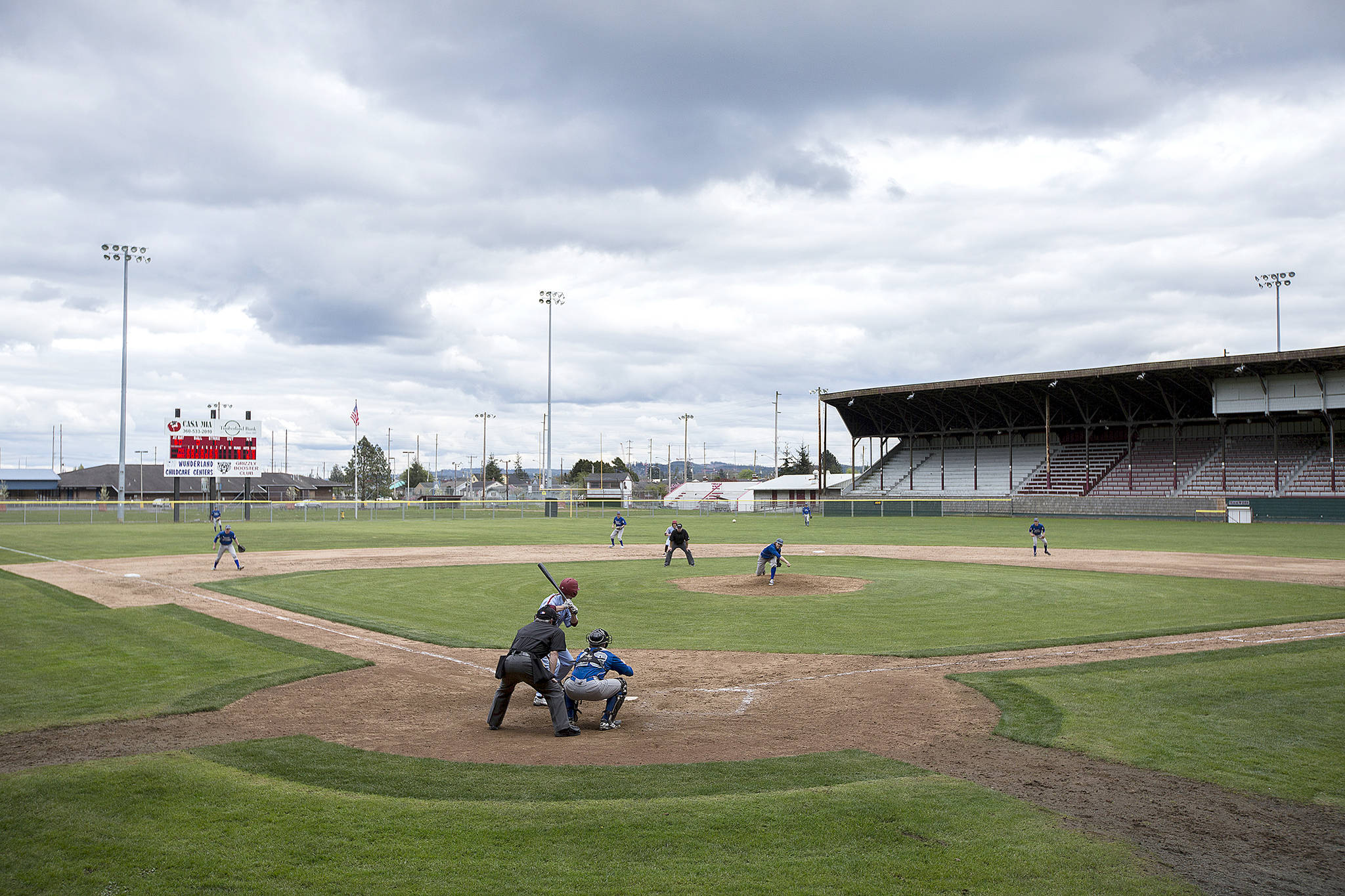 Daily World file photo                                 Olympic Stadium in Hoquiam has been home to minor league and independent pro baseball for decades, along with local youth, high school and junior college baseball games and tournaments.