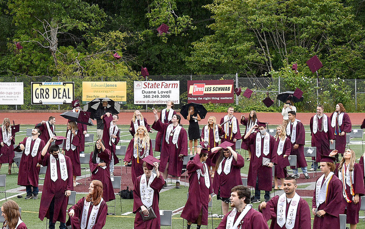 Unique ceremony caps unique senior year for Montesano High School