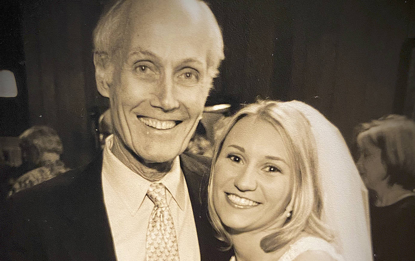 COURTESY PHOTO                                 Slade Gorton and Kellie Daniels at her 1999 wedding.