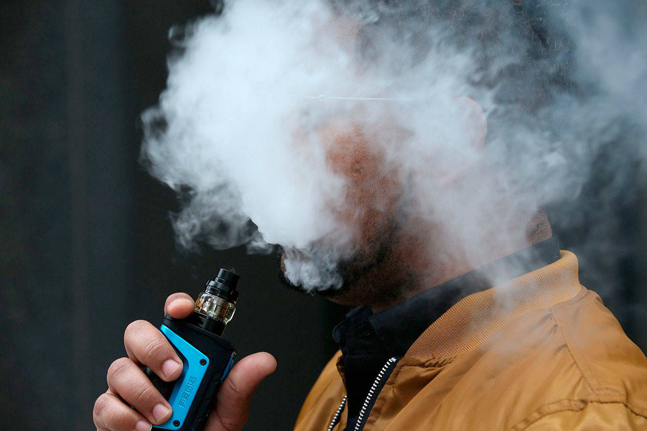 Vaping has increased dramatically among 19- to 22-year-olds in and out of college as the perception of harmful heath risks decline, researchers say. (Antonio Perez/Chicago Tribune)
