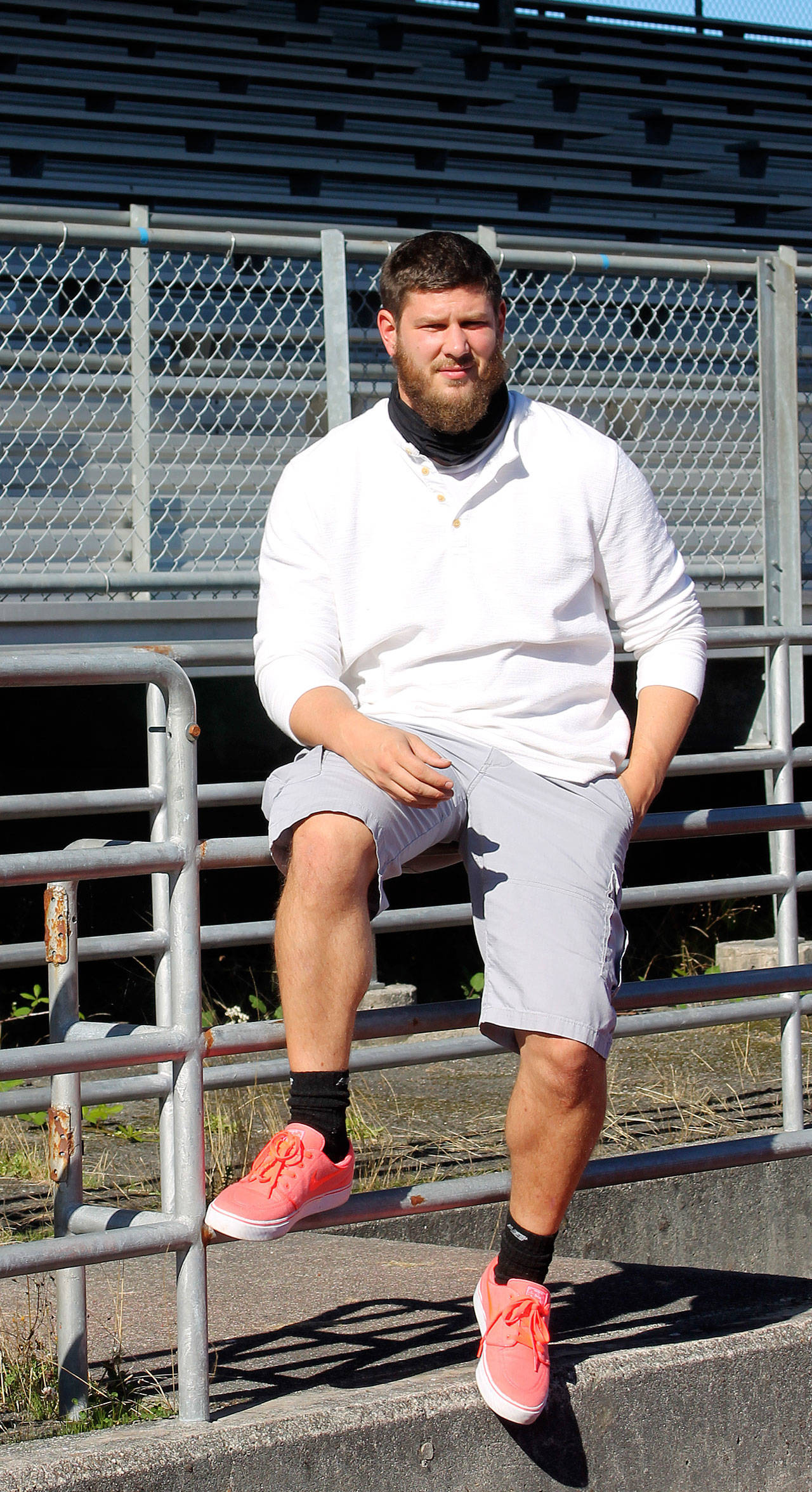Luke Hodson is the new football coach at South Whidbey High School. (Photo by Jim Waller/Whidbey News Group)