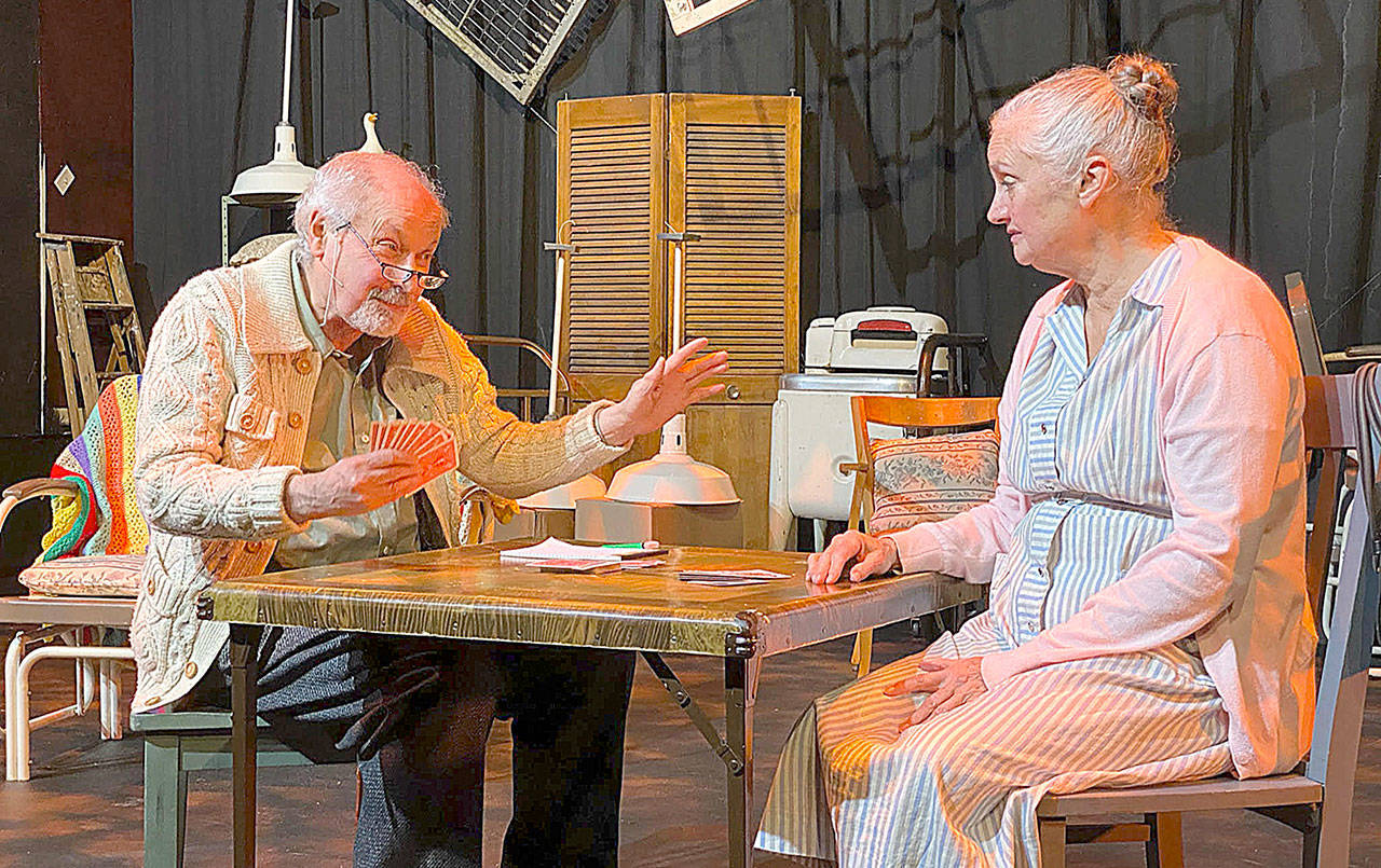 Photo by Bri Bonell 
Brad Duffy, left, and Pat Sibley star in “The Gin Game,” the Driftwood Players’ latest production.