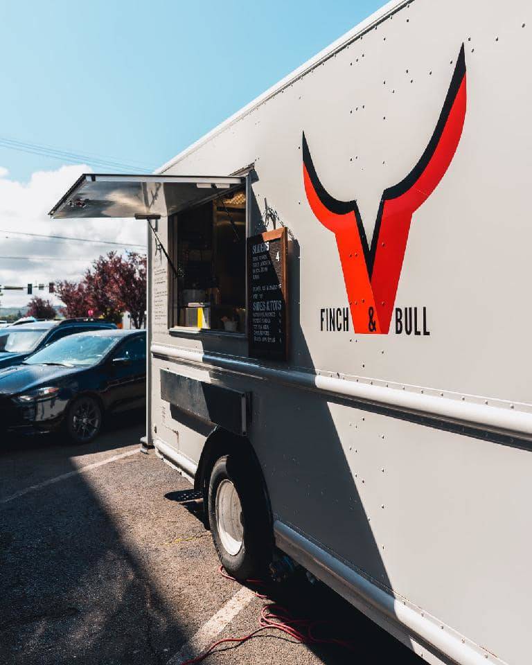 The Finch & bull food truck will be serving “benefit” burgers in Ocean Shores on Wednesday.