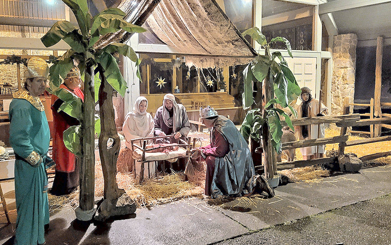 Courtesy photo from 2019
“The Hope of Christmas” live Nativity is a 40-year tradition for Montesano Presbyterian Church.