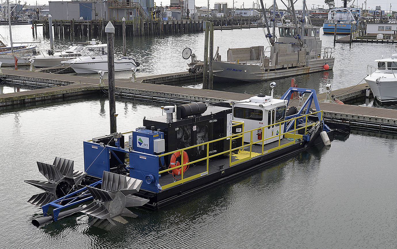 DAN HAMMOCK | THE DAILY WORLD
The long-awaited dredging of the Westport Marina, which began in August 2019, is complete. The Port of Grays Harbor said it's the first time the boat basin has been dredged"to proper depth" in 40 years.