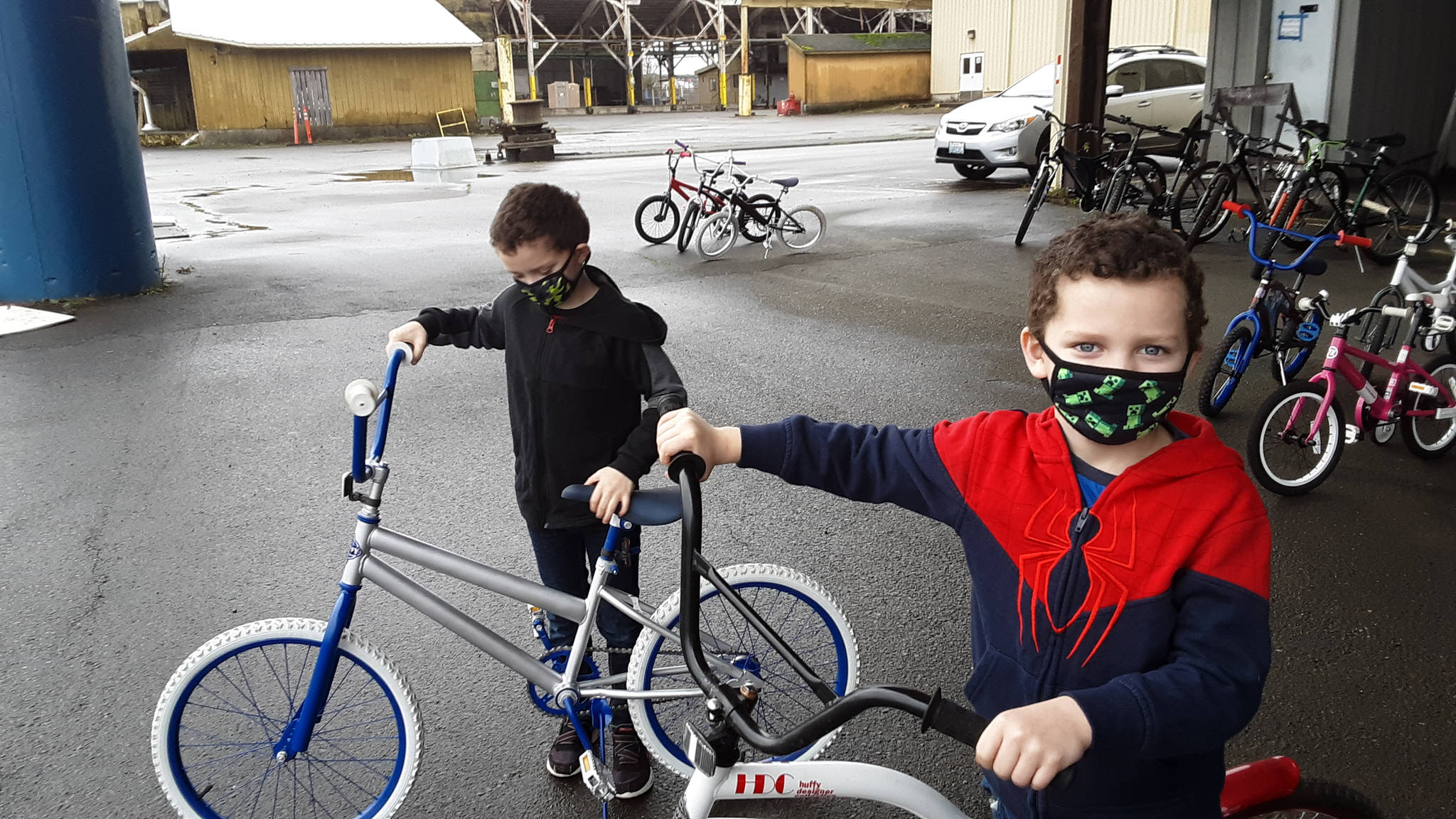 Conner and Troy, both 7-years-old, are now ready to roll into the new year.