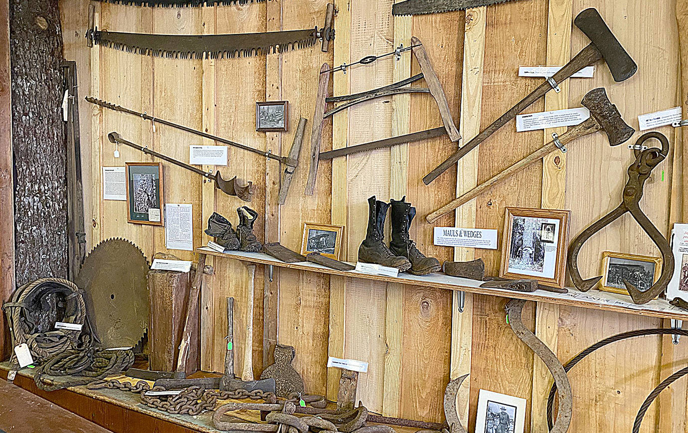 COURTESY PHOTO 
Logging equipment is displayed in one of the new museum spaces.