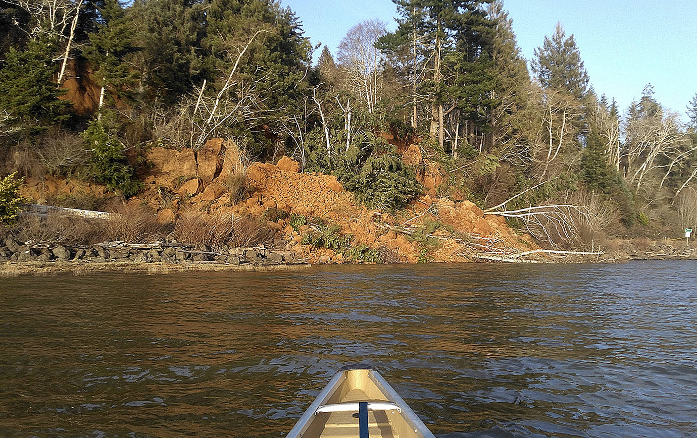 Another slide blocks SR 109 just west of Hoquiam city limits The