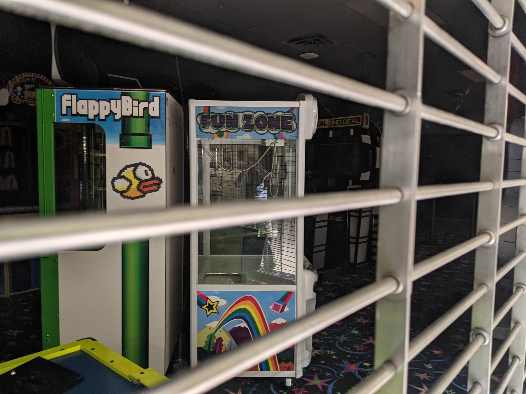 No noise was coming from a silenced-arcade Monday morning while store owners scrambled to find new locations.