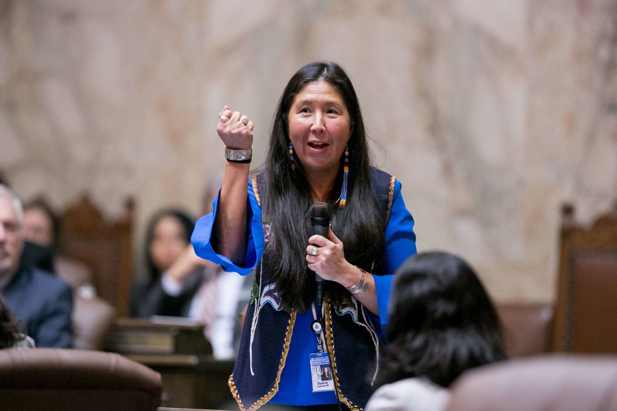 House Democrats photo 
Debra Lekanoff is the only Native American in the Washington State Legislature, and she feels the weight of clearing the way for others to follow.
