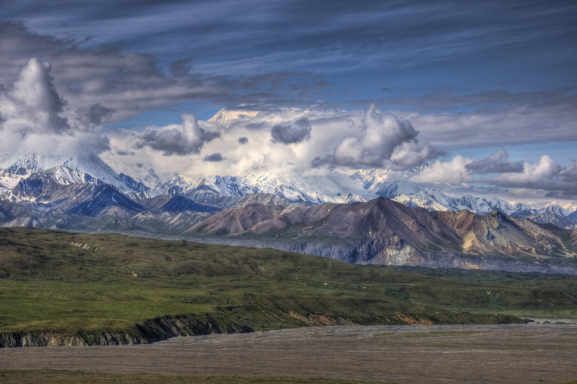 File photo 
The view from Eielson visitor center in Denali National Park. A Denali glacier suddenly moving at a speedier clip is intriguing scientists, increasing the risk of nearby flooding and potentially closing off some climbing routes on the mountain this season.