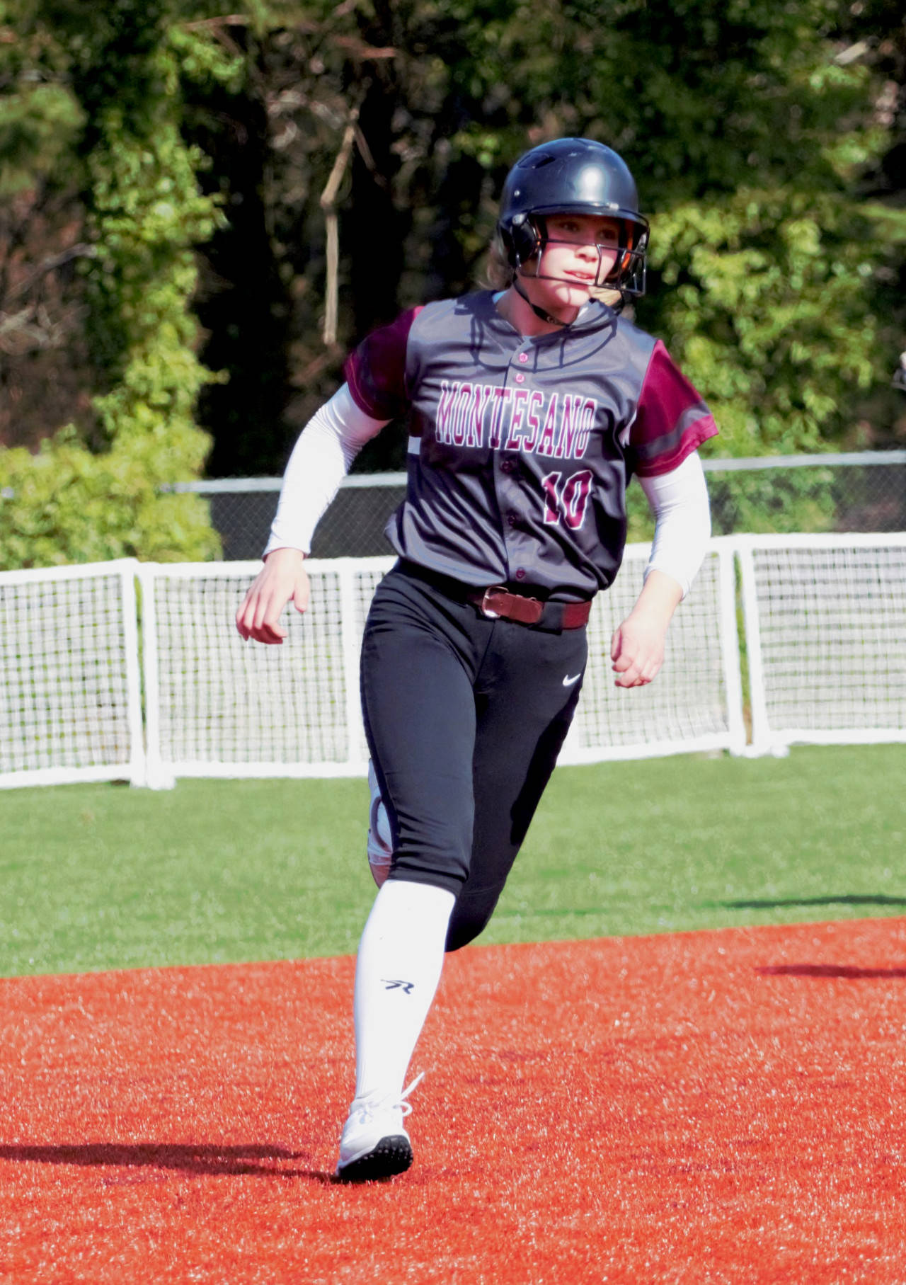 DAILY WORLD FILE PHOTO Montesano third basemen Jessica Stanfield broke a school record with her ninth home run of the season against Hoquiam on Friday.