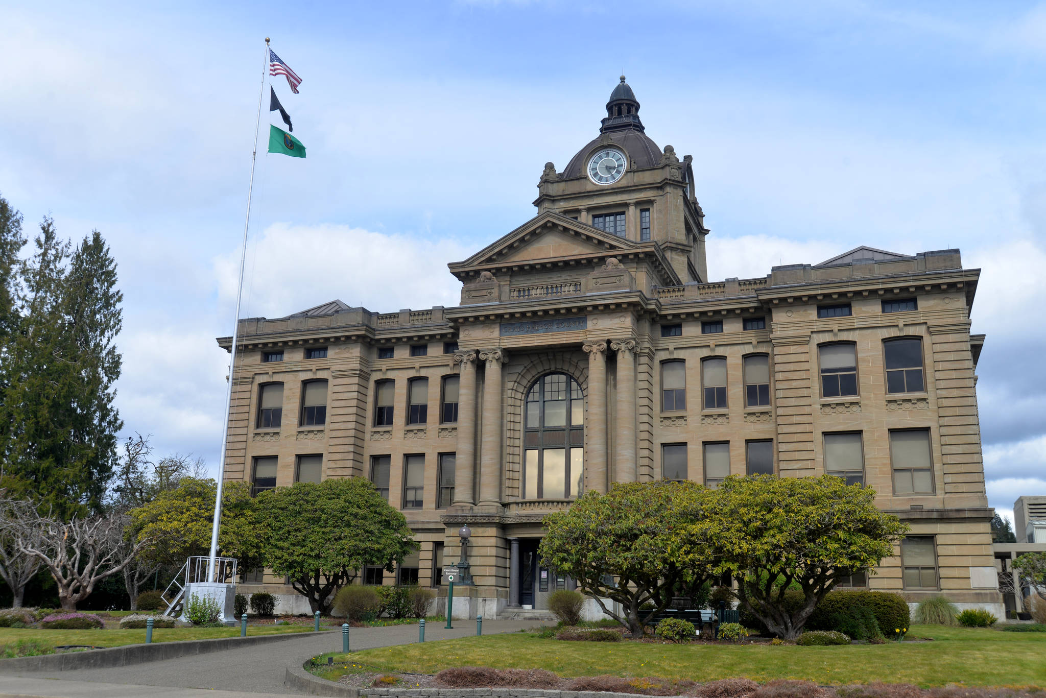 DAVE HAVILAND THE DAILY WORLD The Grays Harbor County Courthouse at 102 West Broadway in Montesano