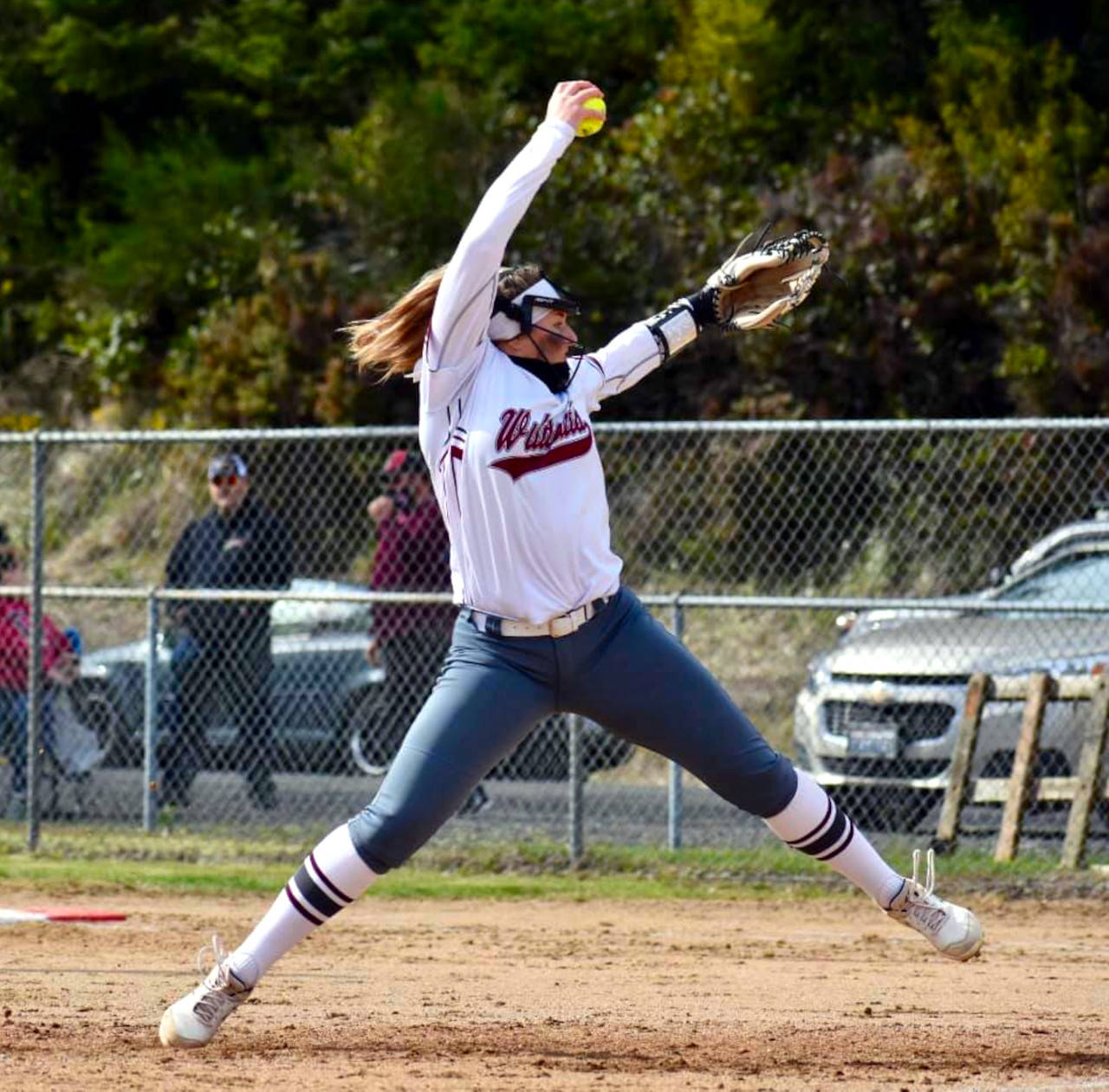 PHOTO BY JENNIFER RAFFELSON Ocosta pitcher Annika Hollingsworth lead the Wildcats to a 3-0 win over Toutle Lake in the quarterfinals of the 2B Division 4 Softball Tournament on Tuesday in Westport.