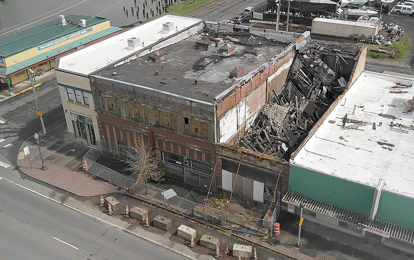 DAVE HAVILAND | THE DAILY WORLD 
The City of Aberdeen is moving ahead with plans to demolish the old Pioneer Paper Building at 419 E. Heron St.