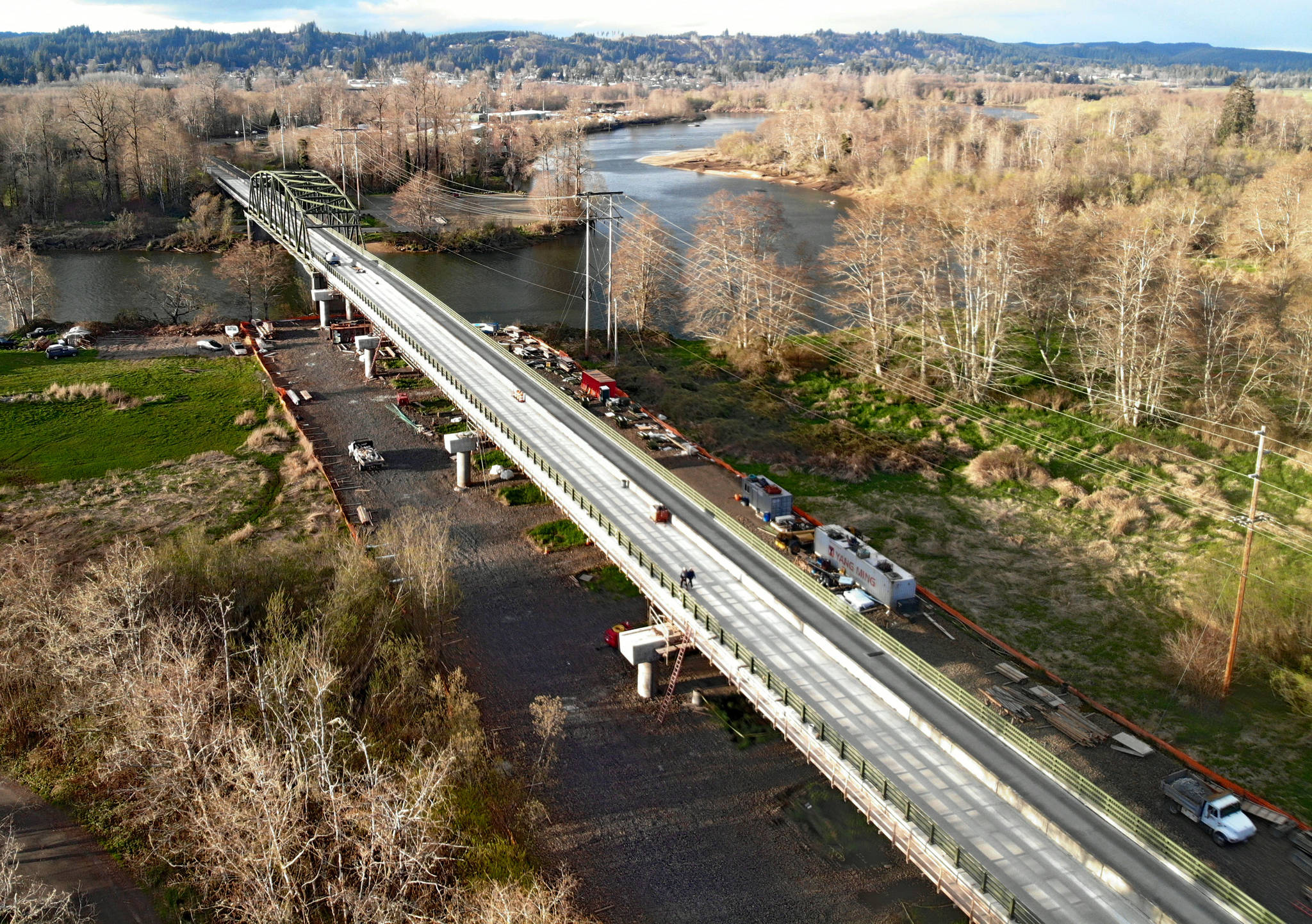 DAVE HAVILAND THE DAILY WORLD 
The State Route 107 Bridge over the Chehalis River south of Montesano