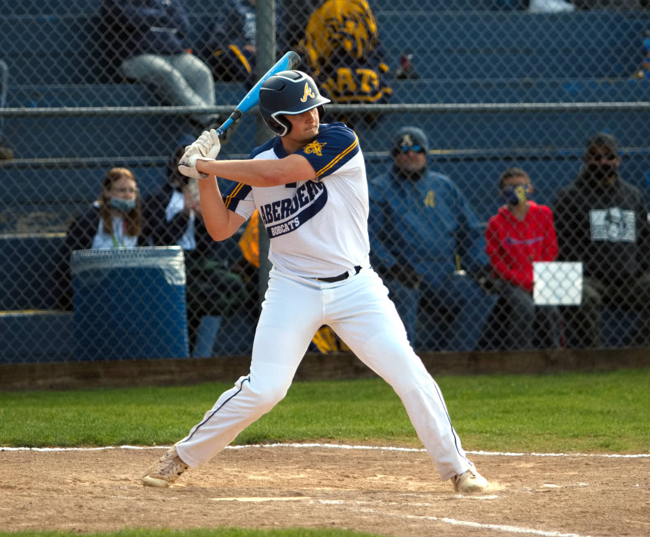 DAILY WORLD FILE PHOTO Aberdeen senior Eli Brown, seen here in a file photo, was named a 2A Evergreen League First Team infielder for the 2021 season last week.