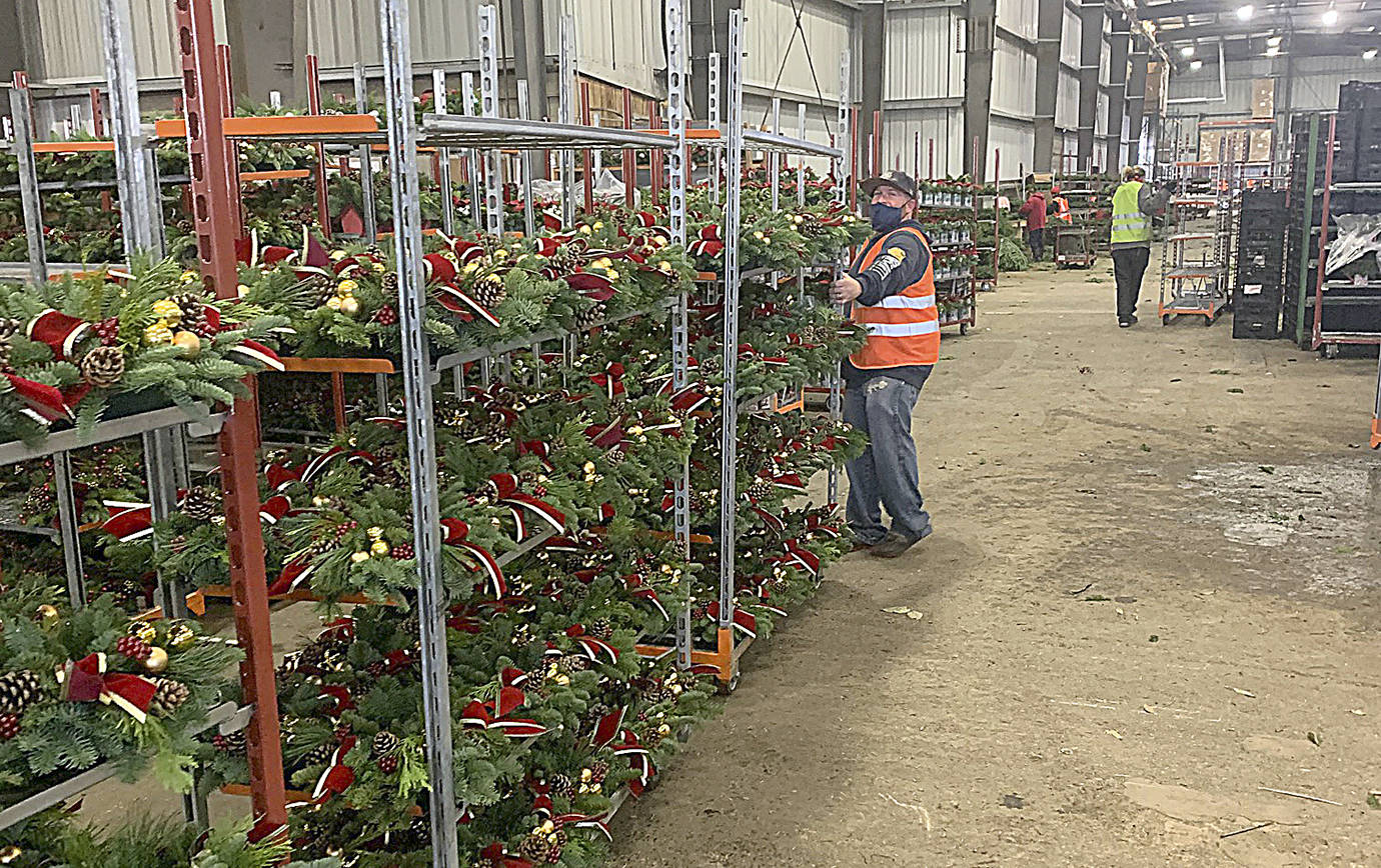 Courtesy Port of Grays Harbor 
Lynch Creek Farm, producer of custom wreaths, is expanding production at the Port of Grays Harbor’s Satsop Business Park.