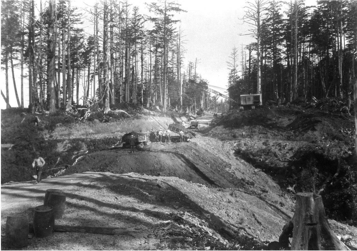 “Wilderness Roads: Stories of the Olympic Highway” by author David Emmick chronicles the construction of the Olympic Loop road. (Photo by Dale Northup/Museum of the North Beach)