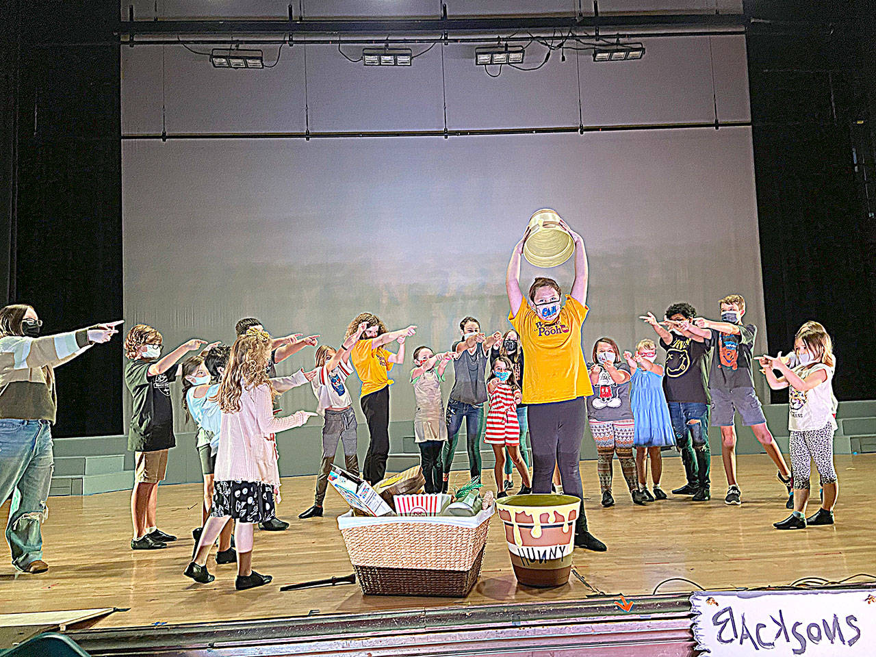Photo by Zoe Templeton 
The 7th Street Kids rehearse for their production of Disney’s “Winnie the Pooh KIDS,” which is scheduled for 7 p.m. Friday and 2 p.m. Saturday. Tickets are $5 for children 12 and under, $10 for adults.