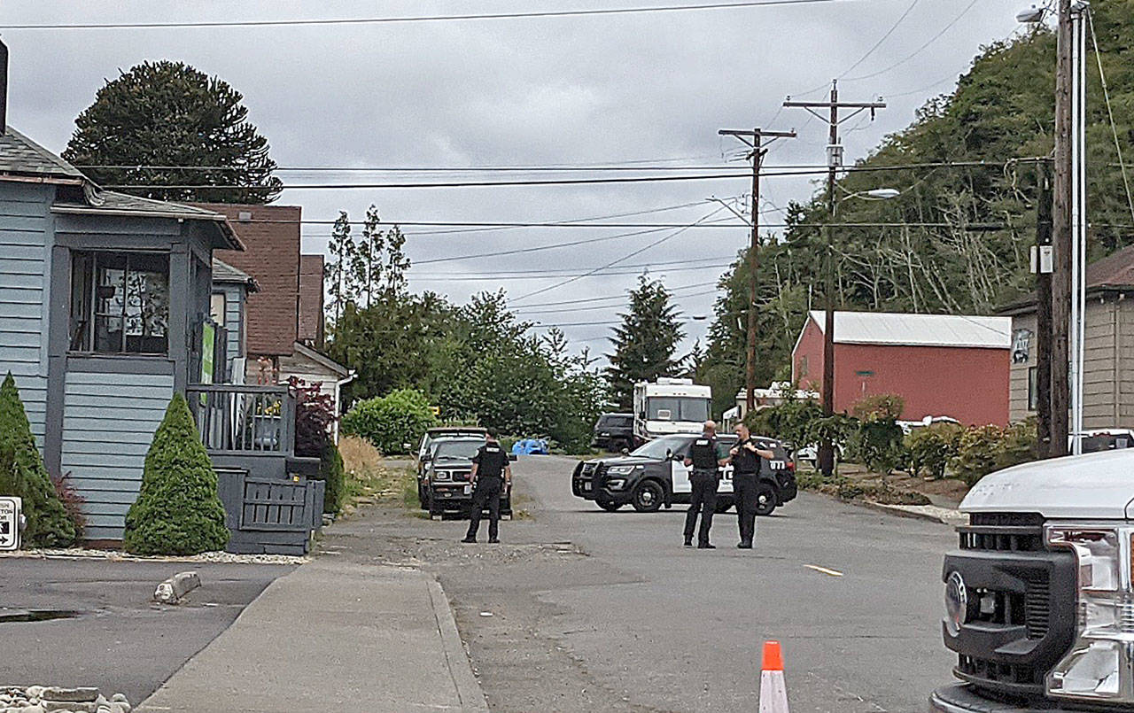 DAVE HAVILAND | THE DAILY WORLD 
Officers from multiple agencies responded to an armed subject, who had barricaded himself in an East Aberdeen residence on July 8. New state laws will impact the way local law enforcement responds to some calls.
