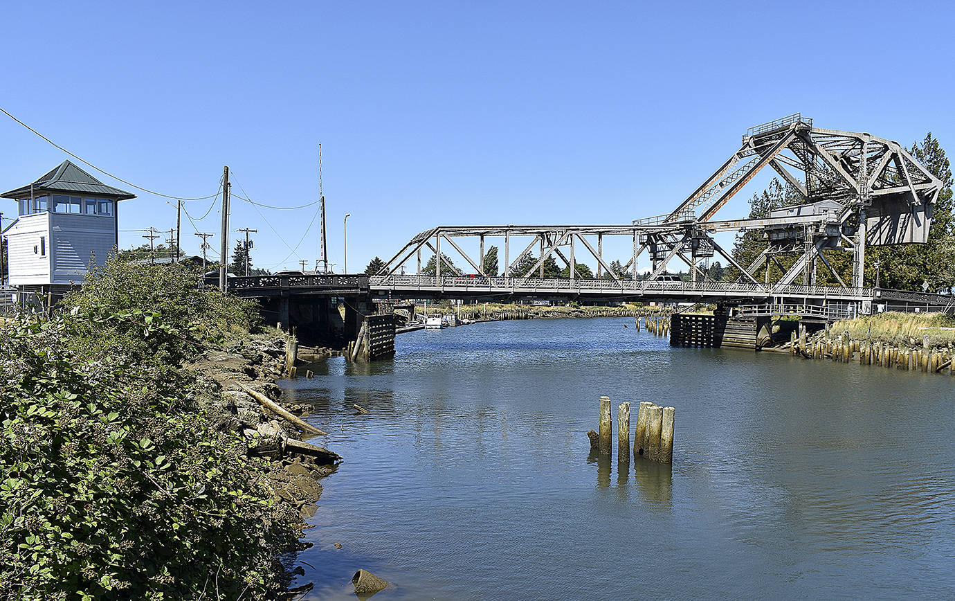 DAN HAMMOCK | THE DAILY WORLD 
The North Shore Levee would begin on the west bank of the Wishkah River north of Stewart Field and follow the west bank of the river between D and F streets, winding west to the east side of the Hoquiam River.