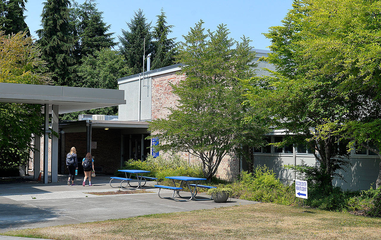 The Hillier Union Building on the Grays Harbor College Aberdeen campus will open for in-person student support services starting Monday, Aug. 16. (File photo)