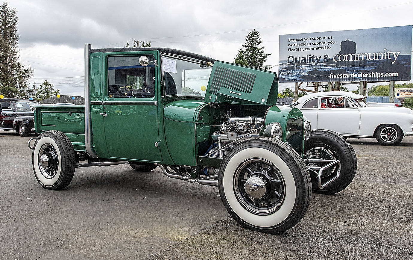 courtesy of Alicia Tisdale 
This 1920s Ford pickup was among the 60-plus participants in the Midnight Cruizers car show in South Aberdeen in 2019. After a pandemic-related year off, the show returns to Five Star Chervrolet-Buick on Saturday, Aug. 21.