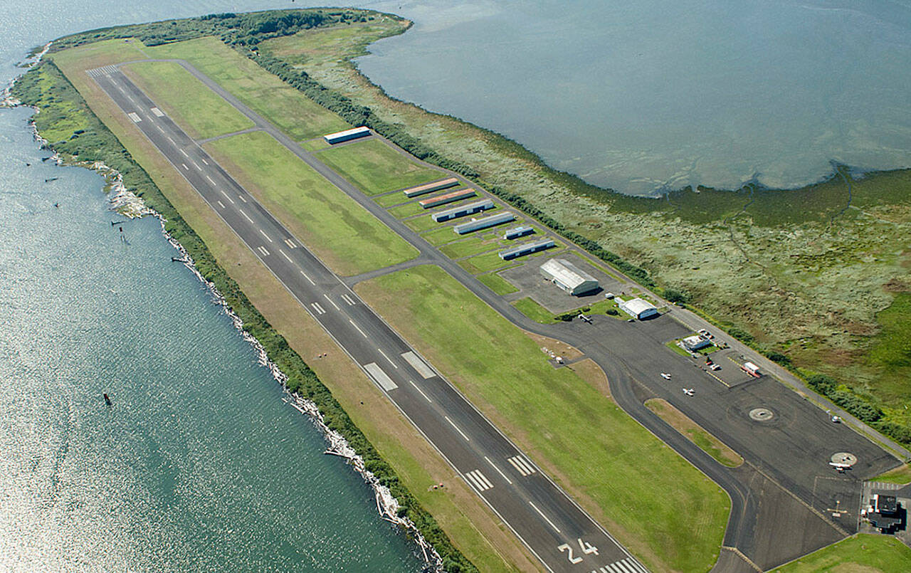 photo by Marc Sterling 
Hoquiam’s Bowerman Airport is Port of Grays Harbor property.