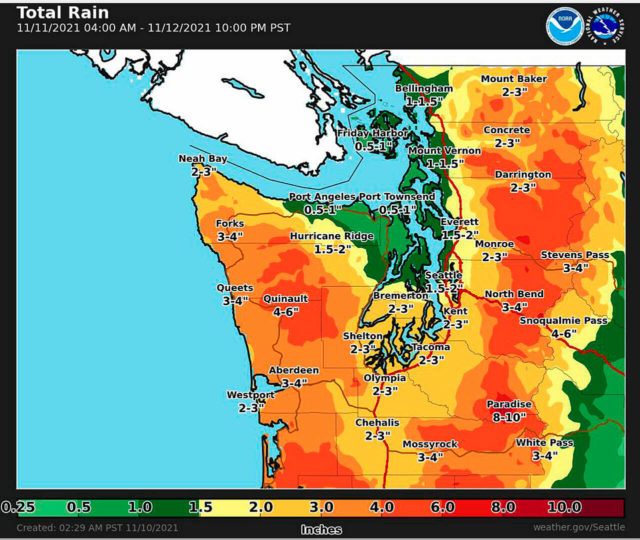 Grays Harbor County forecast Heavy rain expected Thursday and Friday The Daily World