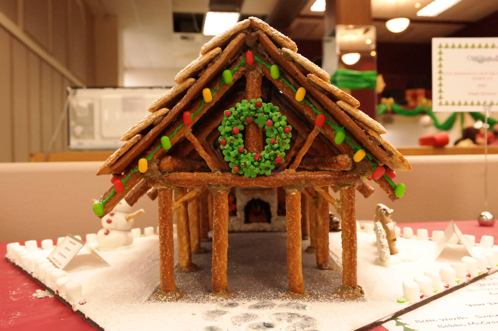 Attendees were able to vote in some gingerbread house competition categories while enjoying live music from local artists.