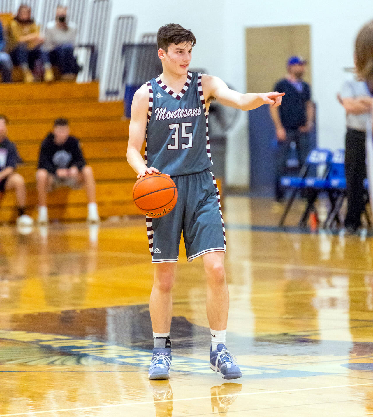 PHOTO BY SHAWN DONNELLY Montesano senior guard Caydon Lovell was named to the 1A Evergreen League First Team league officials announced earlier this week.
