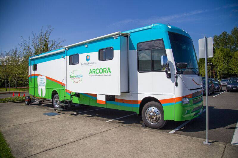Allen Leister | The Daily World
Look for the SmileMobile bus — which will provide dental care for low-income families on Medicaid, or those who are uninsured — because it will soon make a stop in Elma.