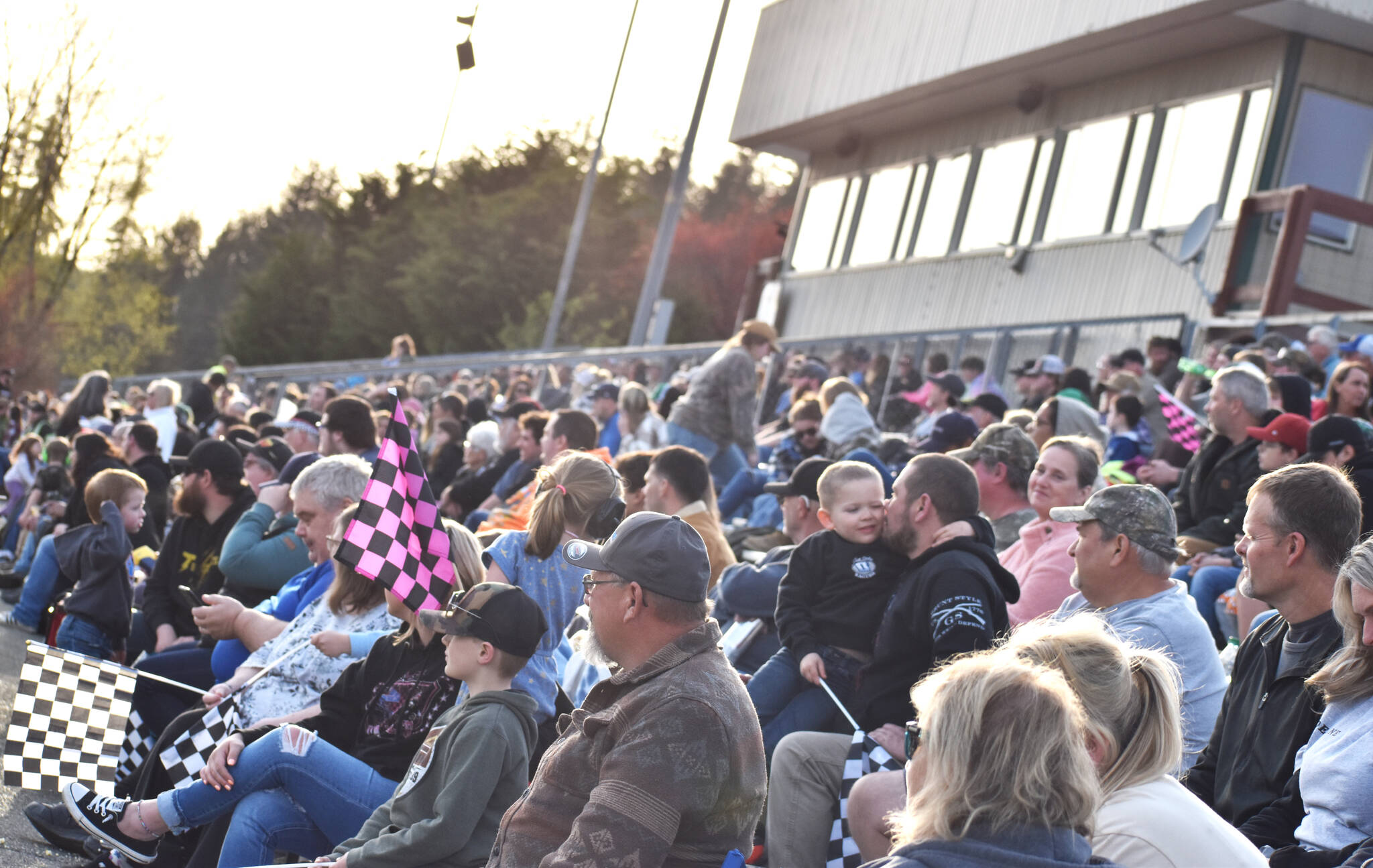 Allen Leister | The Daily World
A large crowd turned out at the Grays Harbor Raceway on Saturday, April 23, 2022, in Elma.