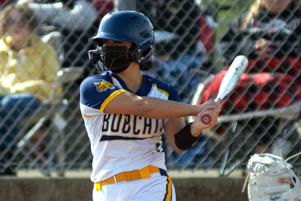 DAILY WORLD FILE PHOTO Aberdeen’s Hailey Wilson, seen here in a file photo, drove in seven runs in a victory over Shelton on Wednesday in Aberdeen.