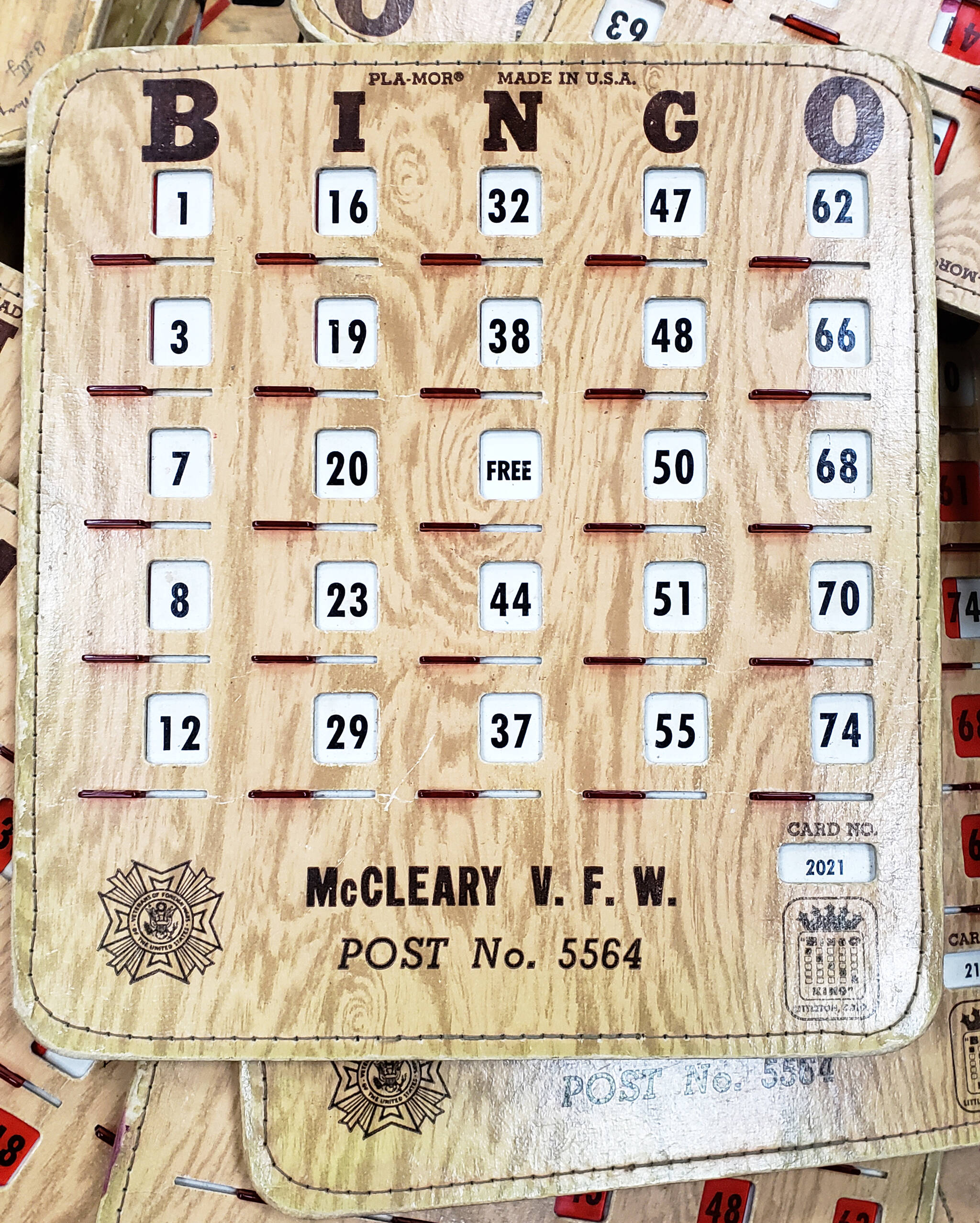 Photo Courtesy of McCleary VFW 
Bring the whole family for affordable fun and see what prizes could await on Saturday, May 14, 2022, at the McCleary Bingo Night in McCleary.