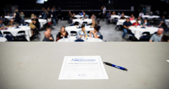 Photo Courtesy of AJAC 
Five Elma high school students will sign their agreement papers to get the chance to work alongside three sponsoring aerospace companies on Thursday, May 19th, 2022, in Elma. This is the first aerospace apprenticeship program offered in Grays Harbor County.