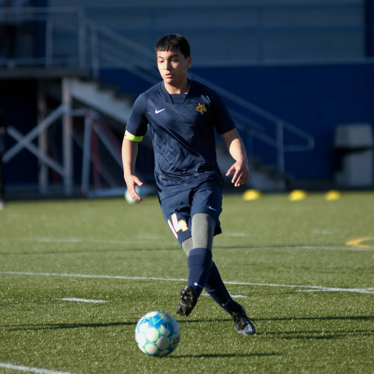DAILY WORLD FILE PHOTO
Aberdeen senior forward Miguel Martinez was named to the 2A Evergreen Conference All-League First Team after leading the Bobcats in goals this season.