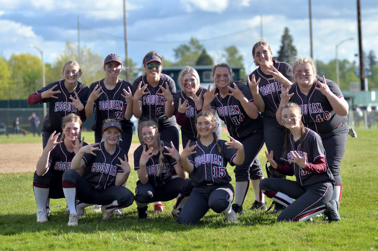RYAN SPARKS | THE DAILY WORLD The Hoquiam Grizzlies earned a spot in the state tournament and district championship game with two wins in the 1A District 4 Tournament on Friday at Fort Borst Park in Centralia.