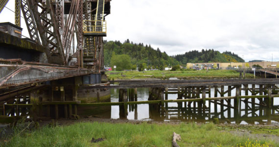 The view of what will in time become the North Shore Levee from the most southern point of South F Street, and at the confluence of Wishkah and Chehalis rivers. Matthew N. Wells | The Daily World