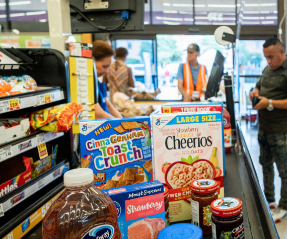 <p>Brandon Bell | Getty Images | TNS | File Photo </p>
                                <p>A cashier processes a customer’s order in a Kroger grocery store on July 15, 2022, in Houston.</p>