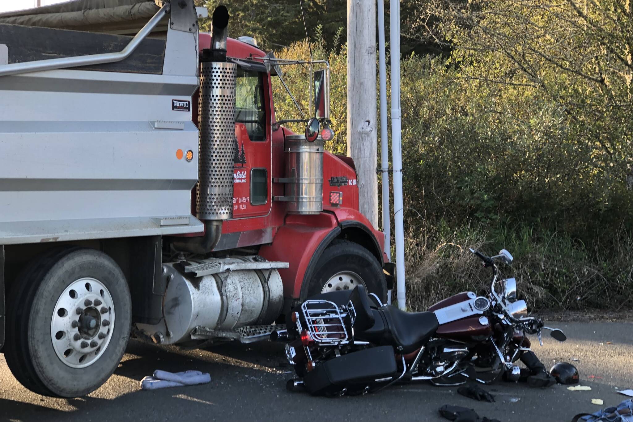 A 76-year-old Aberdeen man operating a motorcycle was killed in a motor vehicle crash near Westport on Oct. 12. (Michael Wagar / The Daily World)