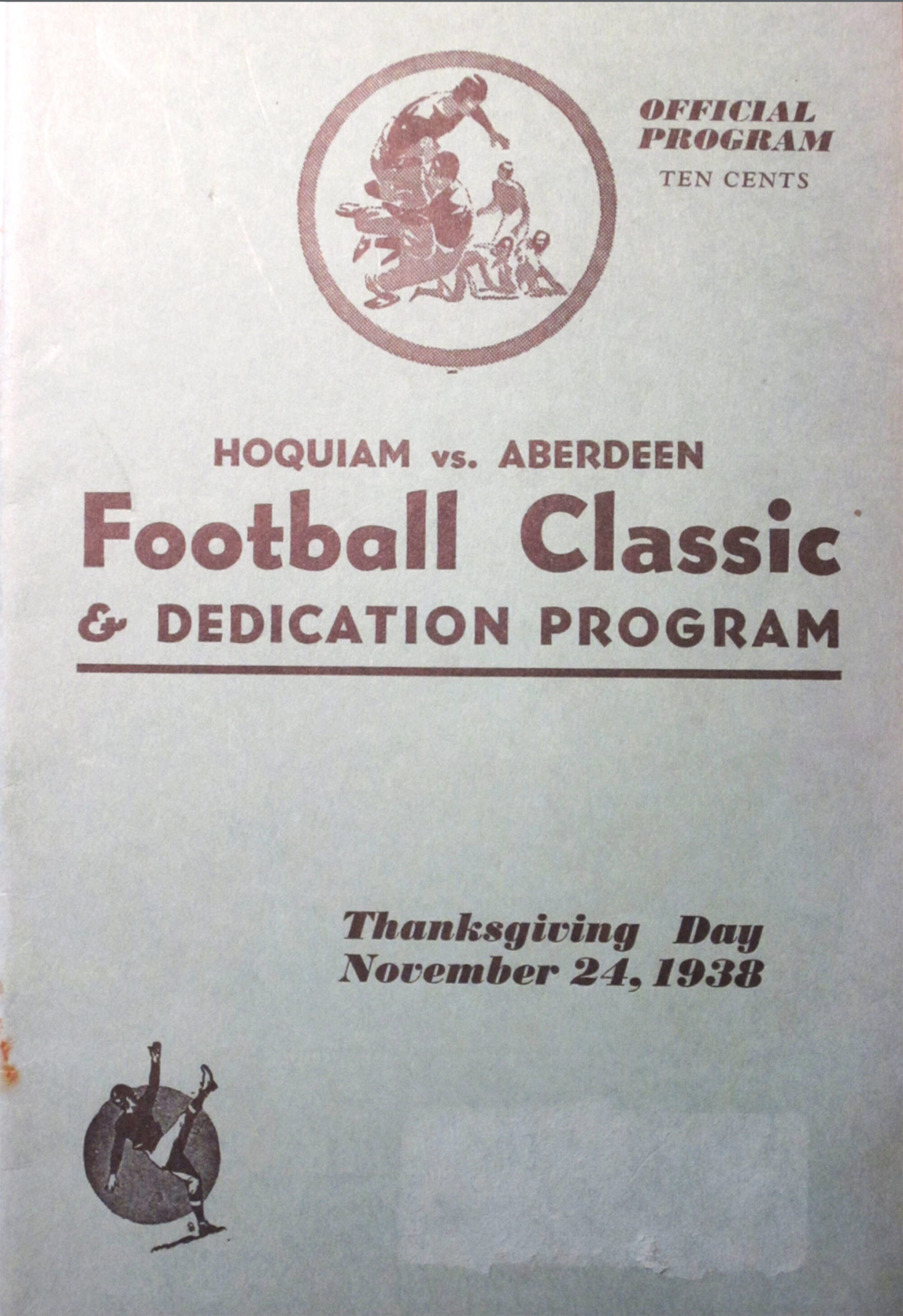 The Hoquiam vs. Aberdeen Football Classic, played on Nov. 24, 1938 served as the point in time when the athletic field at Olympic Stadium was dedicated. The 83-year-old stadium survived a close call after suspected arson caused multiple fires on walkways in the south and west bleachers. (Provided photo)
