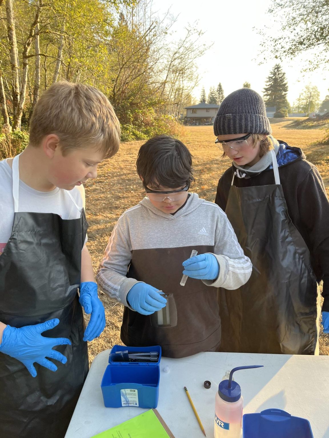 McCleary middle school students test Wildcat Creek water The Daily World