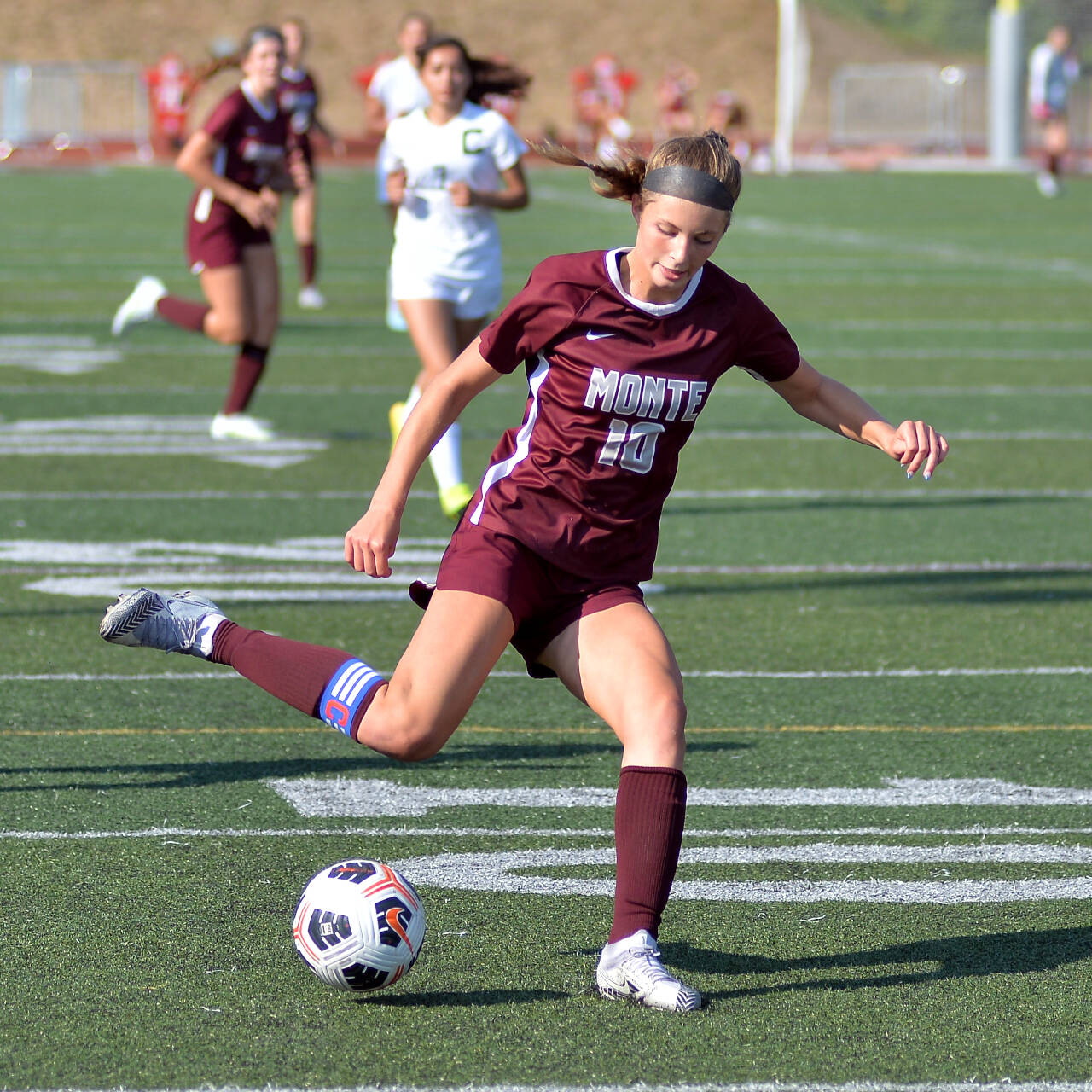DAILY WORLD FILE PHOTO
 Montesano junior forward Mikayla Stanfield was named the 1A Evergreen League MVP for the second consecutive season after scoring 19 goals this season for the league champion Bulldogs.